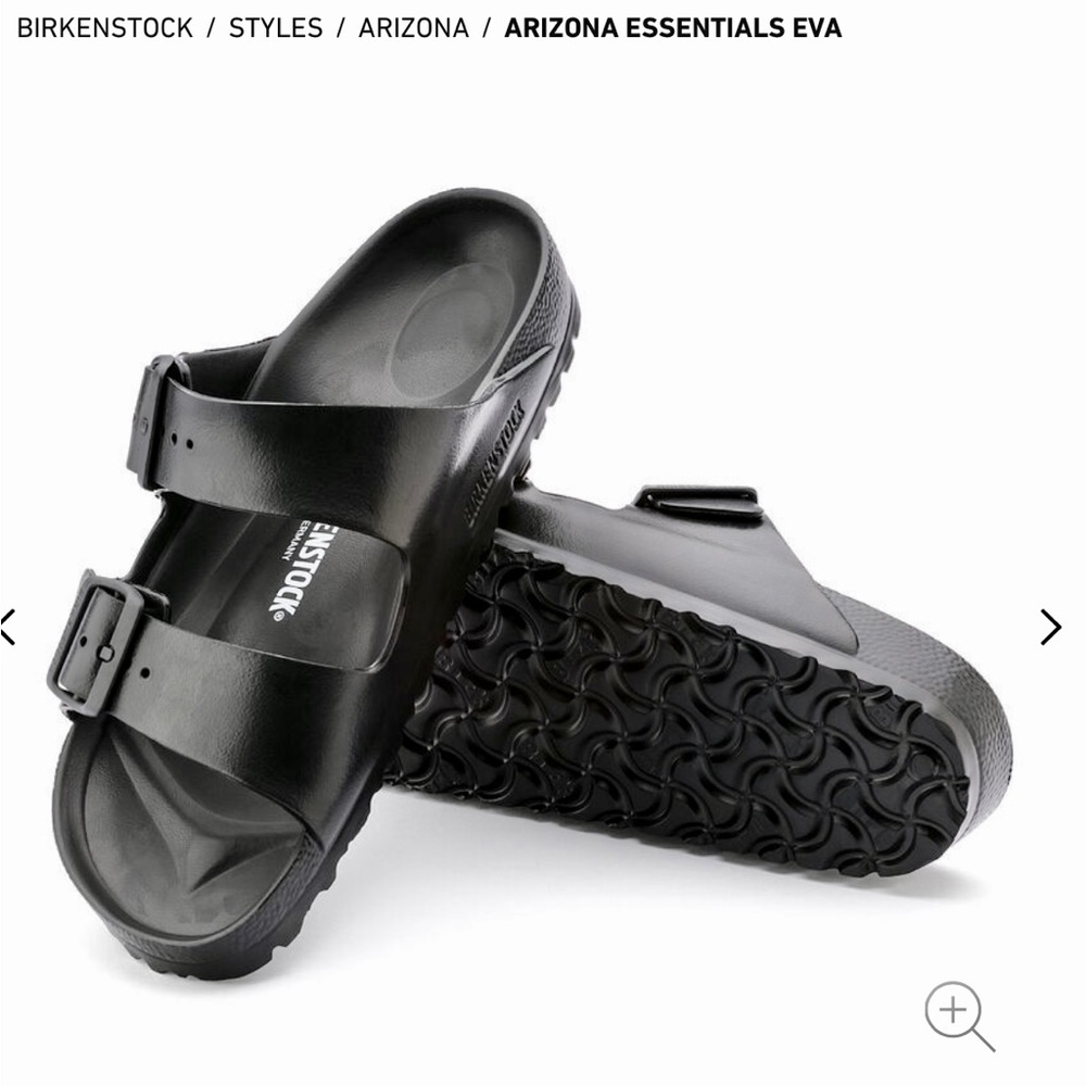 Birkenstock Sandal- Arizona EVA- Black- US Ladies Size 6/US Men Size 4- Like NEW